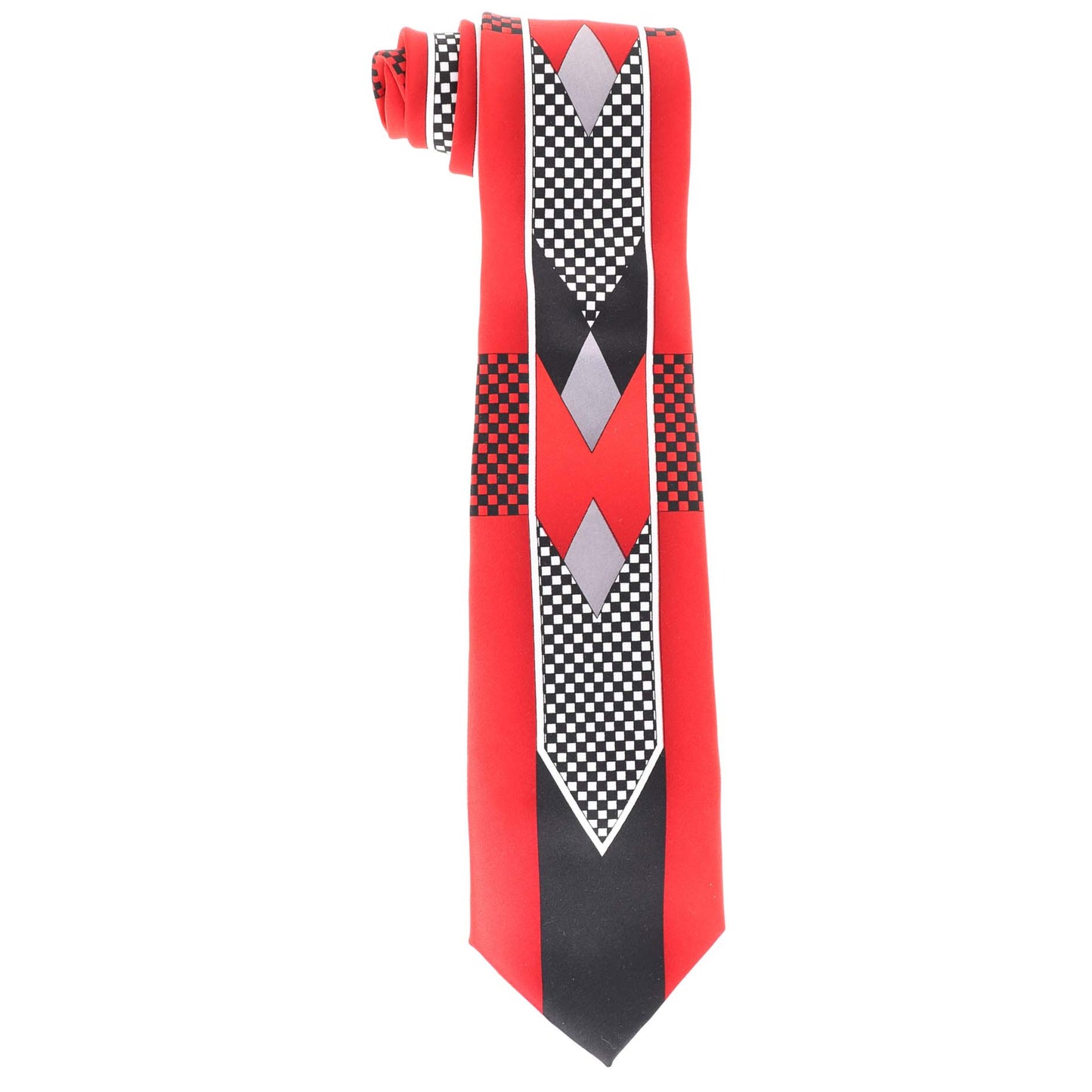 Vittorio Farina Satin Founders Tuxedo Special Print Necktie & Pocket Square