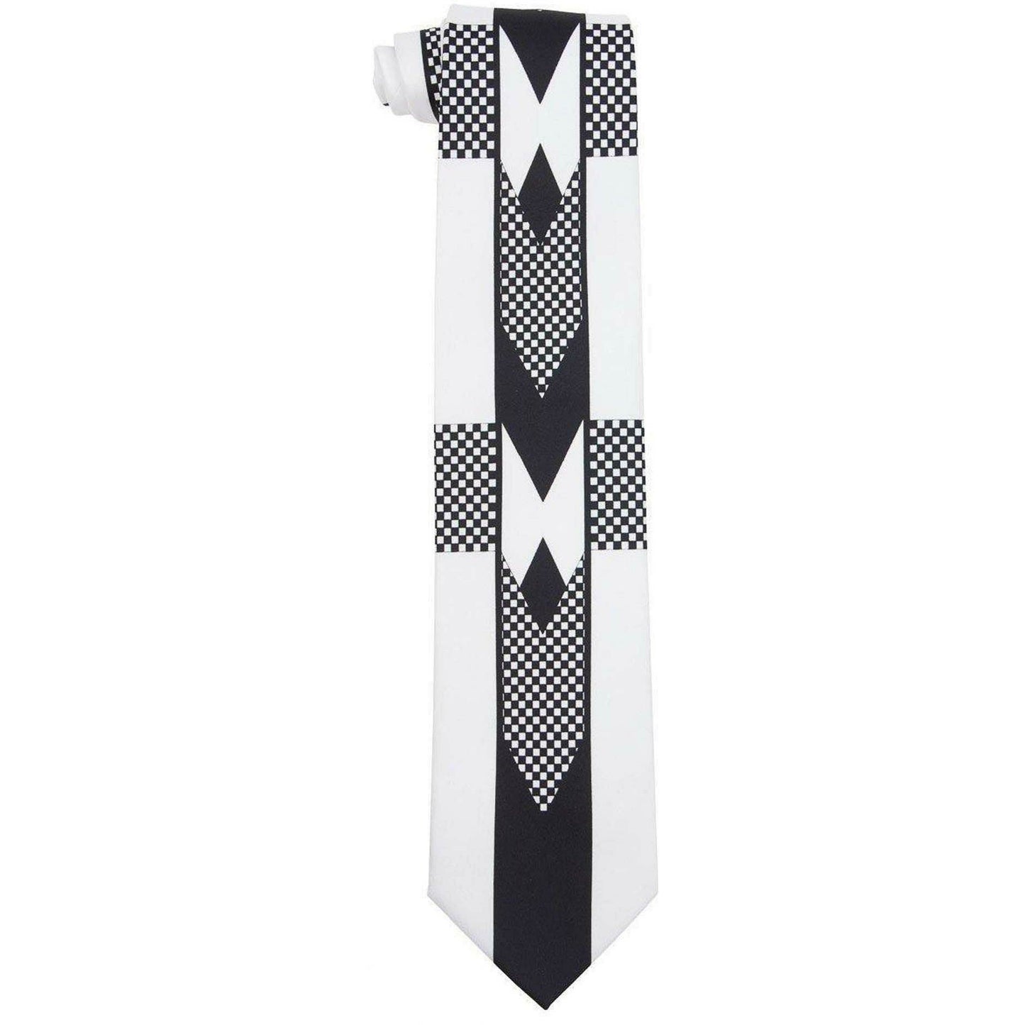 Vittorio Farina Satin Founders Tuxedo Special Print Necktie & Pocket Square