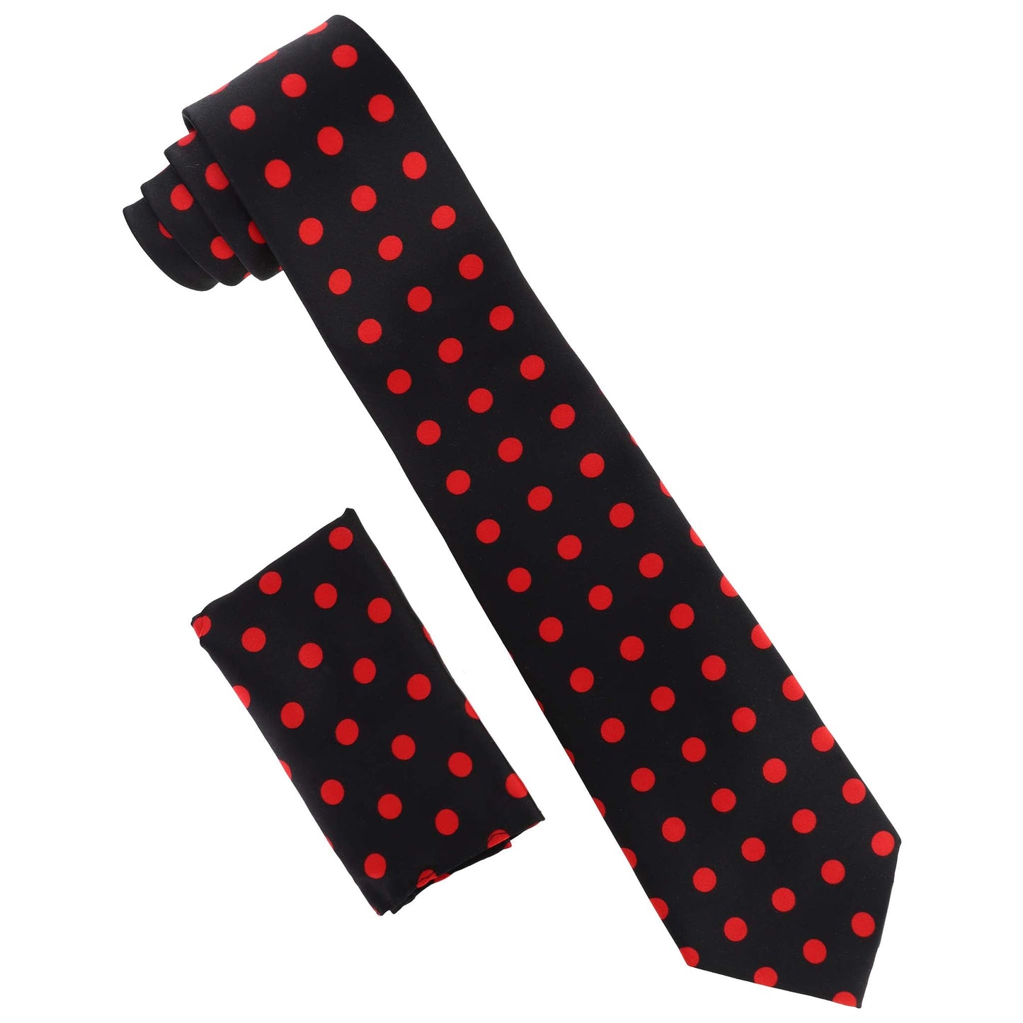 Vittorio Farina Polka Dot Necktie & Pocket Square