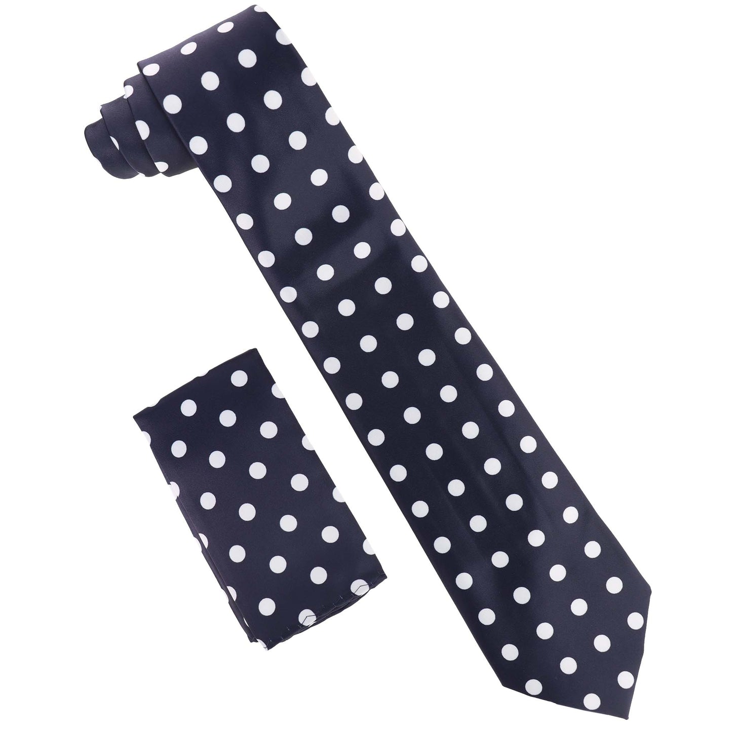 Vittorio Farina Polka Dot Necktie & Pocket Square