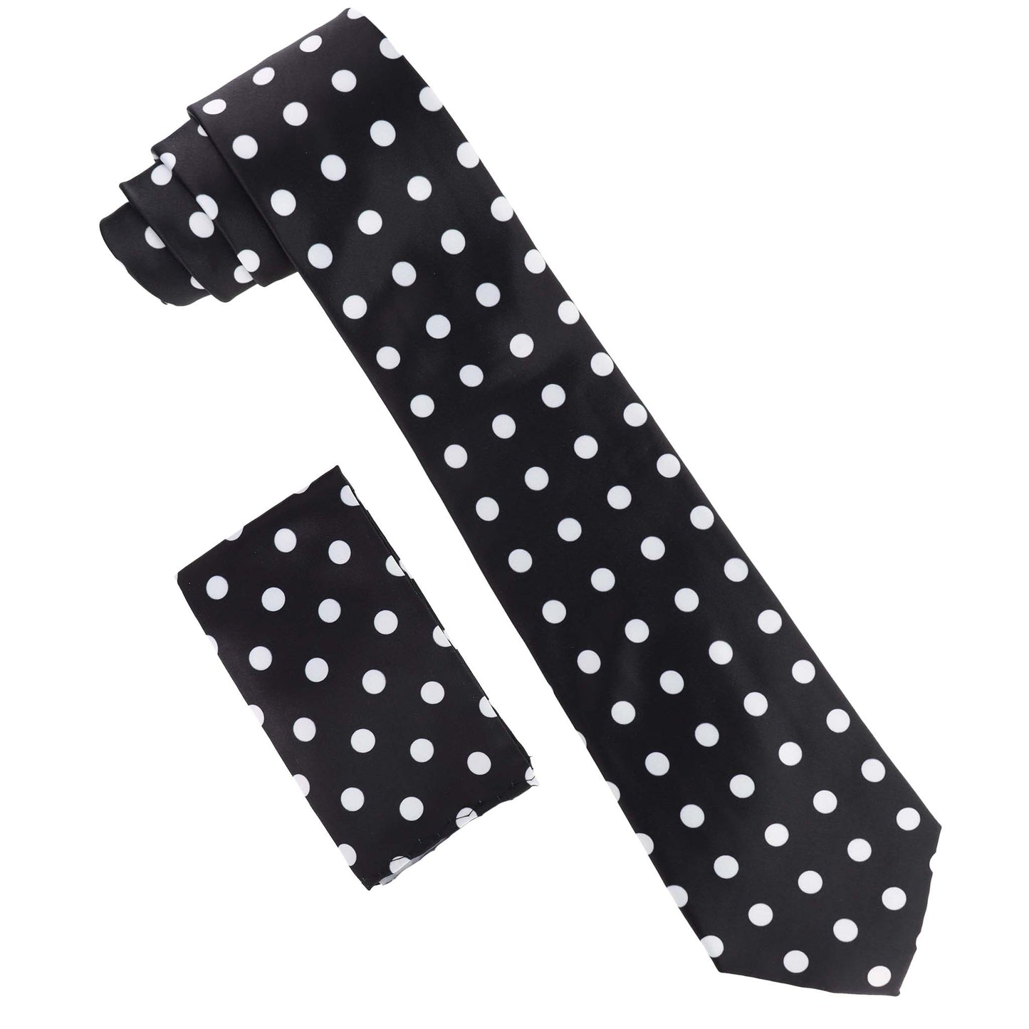 Vittorio Farina Polka Dot Necktie & Pocket Square