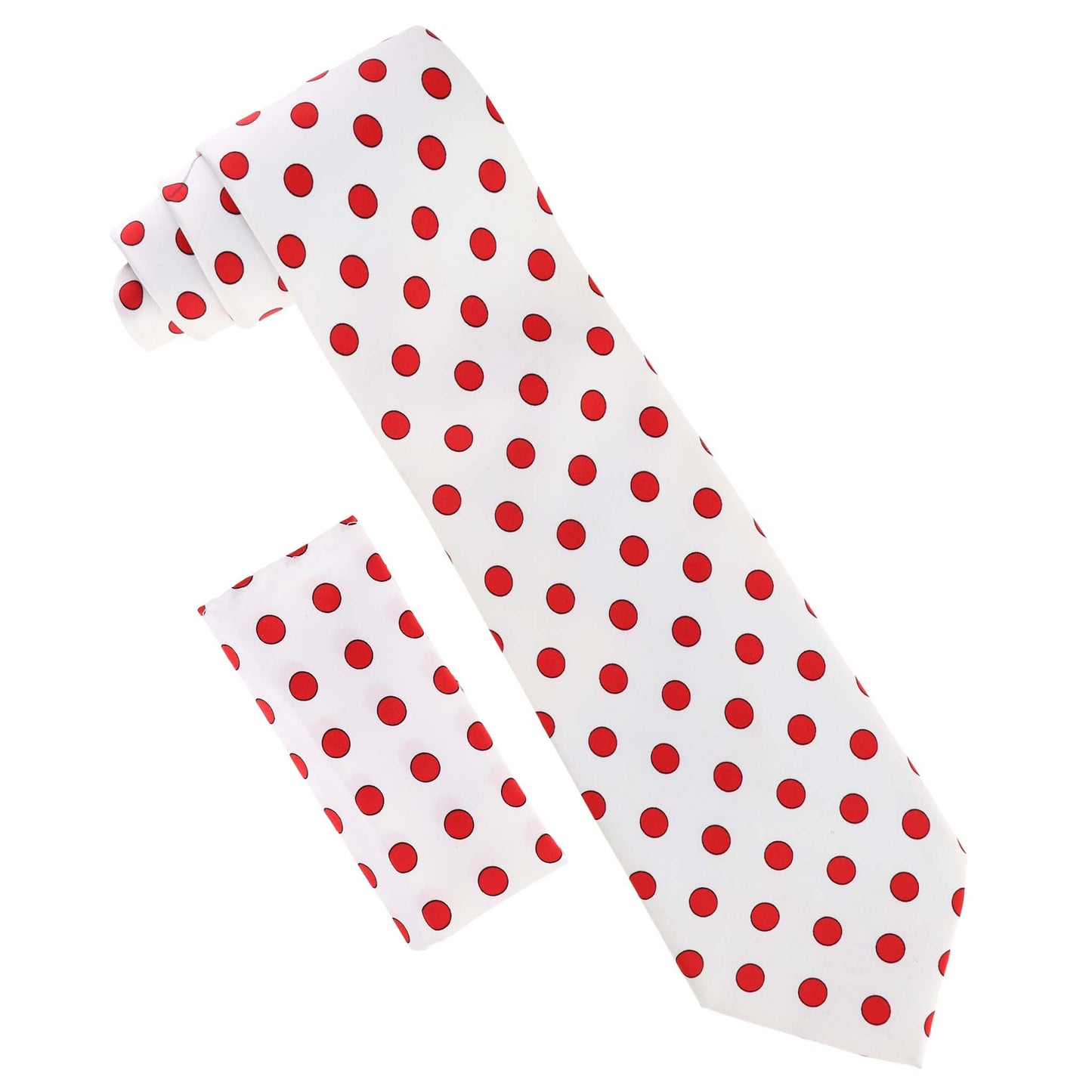 Vittorio Farina Polka Dot Necktie & Pocket Square