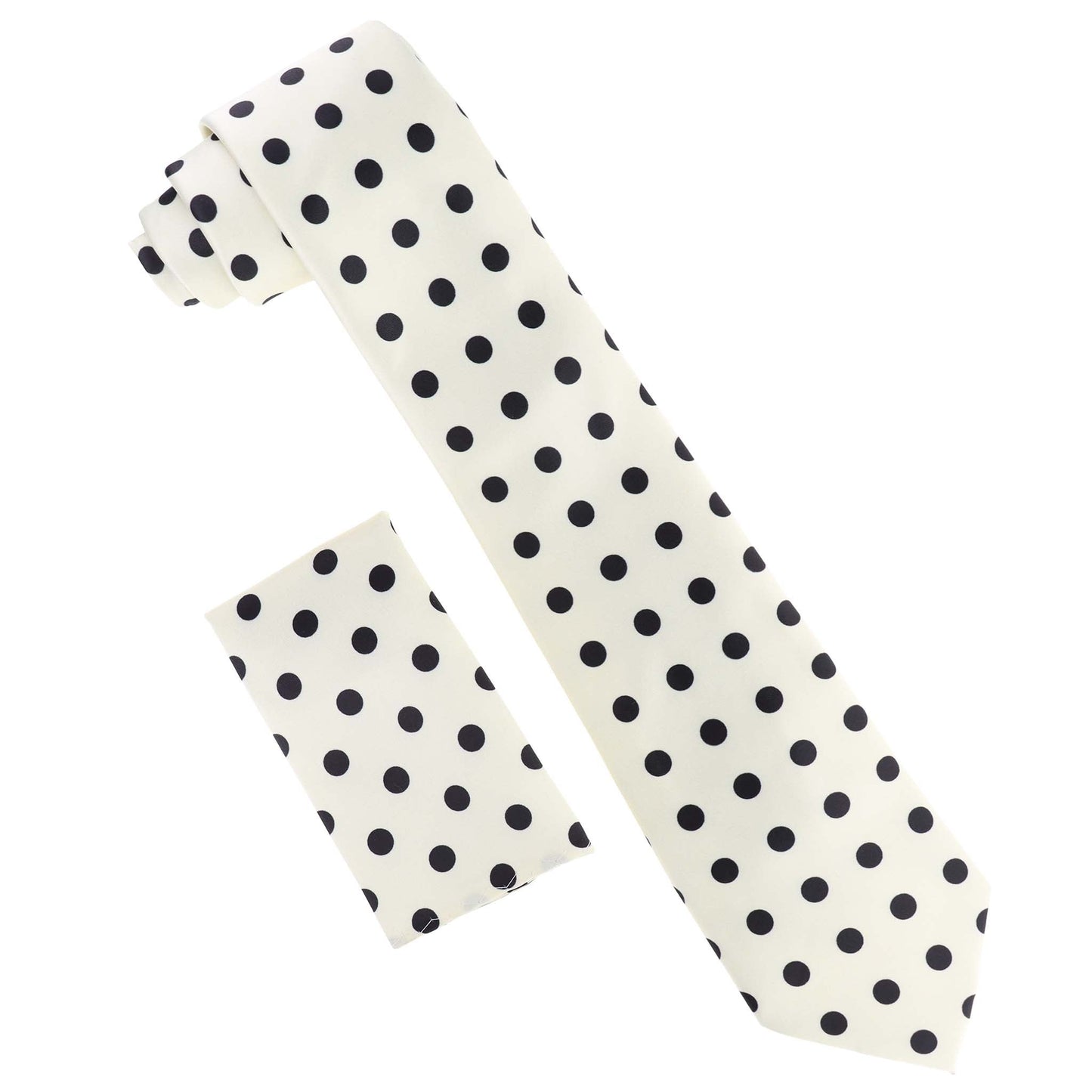 Vittorio Farina Polka Dot Necktie & Pocket Square