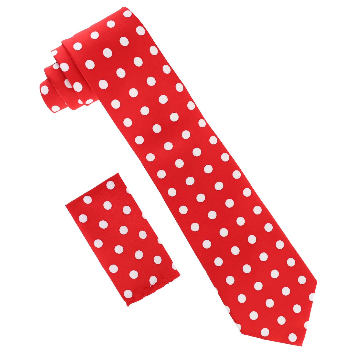 Vittorio Farina Polka Dot Necktie & Pocket Square