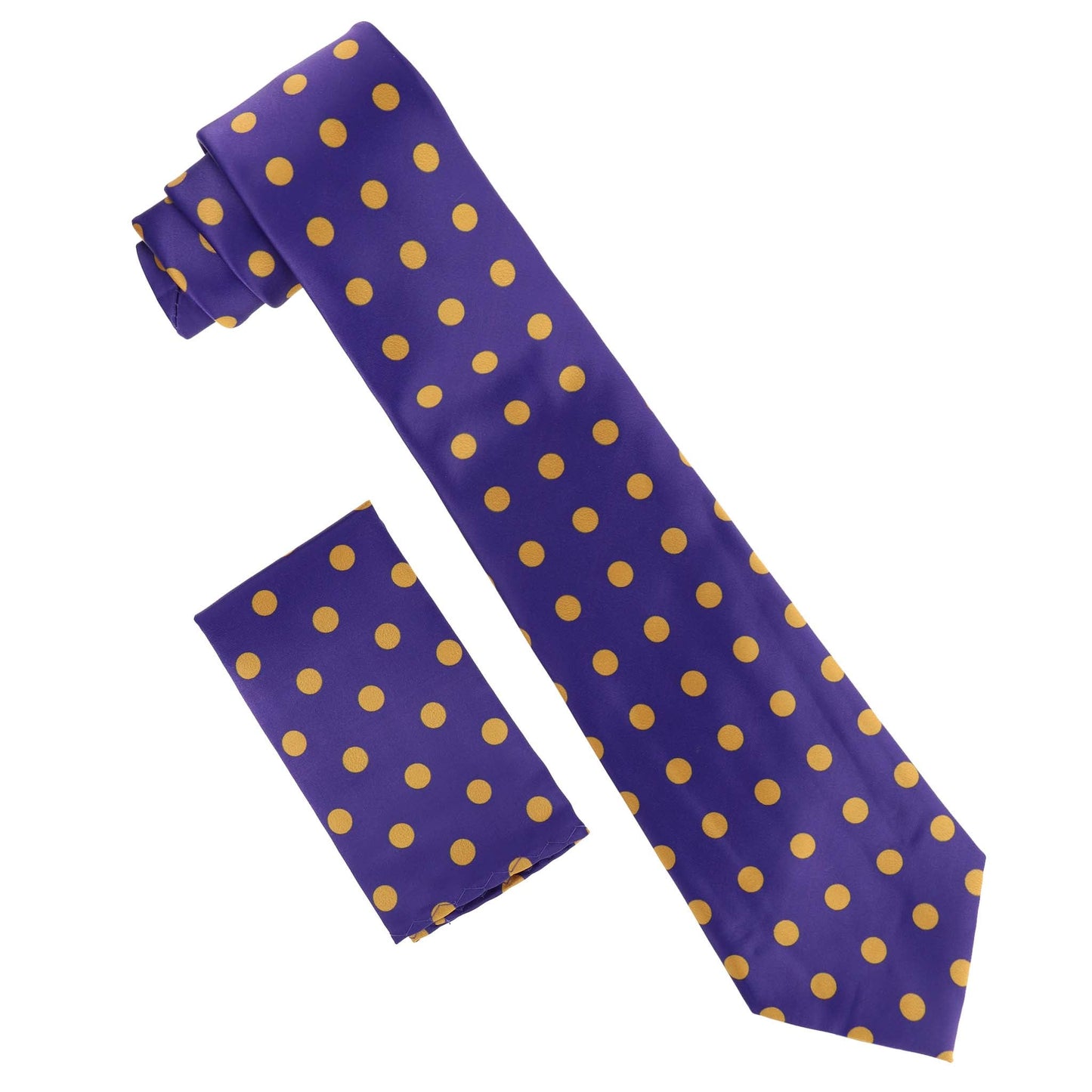 Vittorio Farina Polka Dot Necktie & Pocket Square