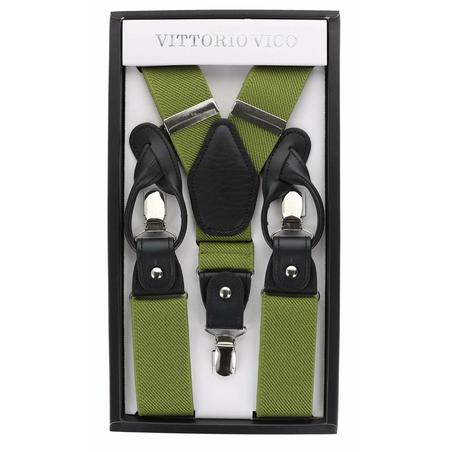 Vittorio Farina Men's Vibrant Colorful Convertible Suspender