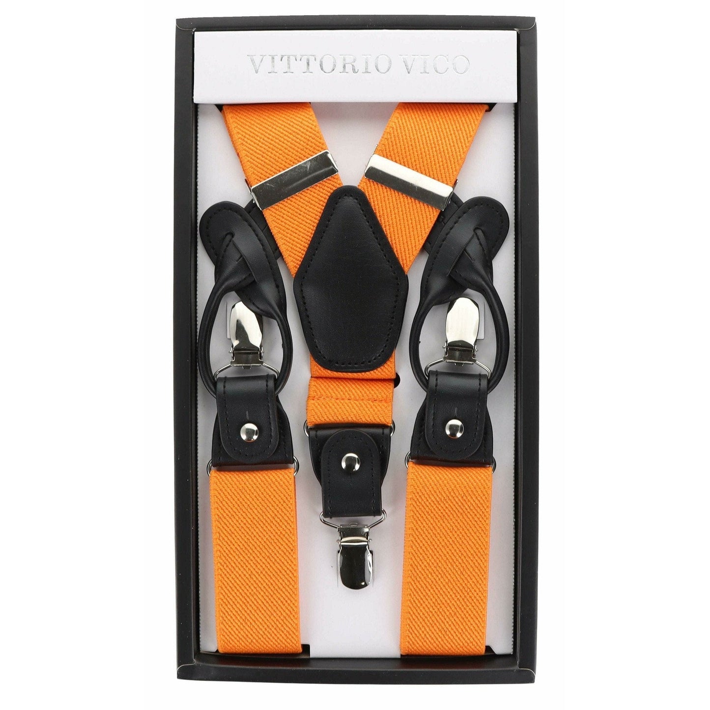 Vittorio Farina Men's Vibrant Colorful Convertible Suspender