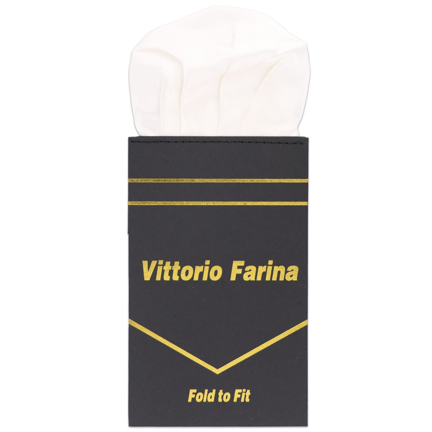 Vittorio Farina Pre-Folded Pocket Square (Puff)