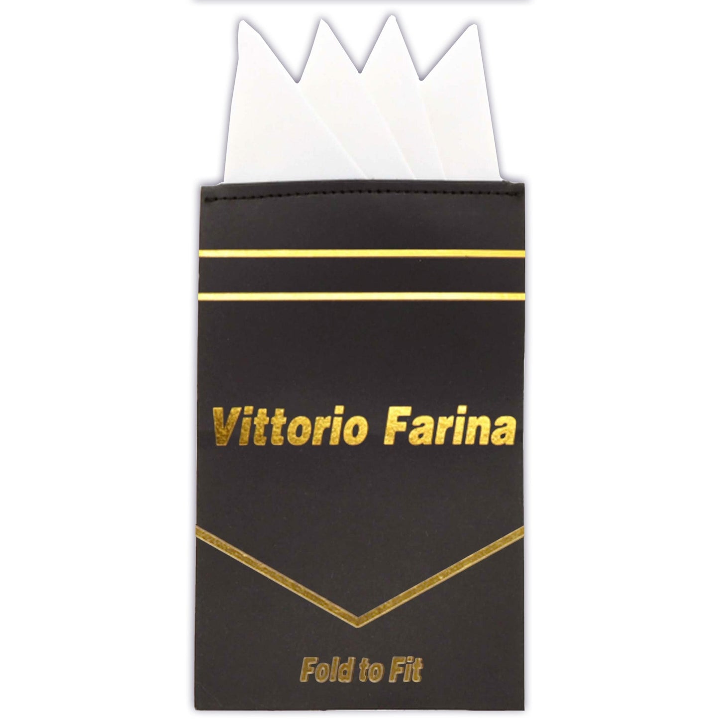 Vittorio Farina Pre-Folded Pocket Square (Four-Point)