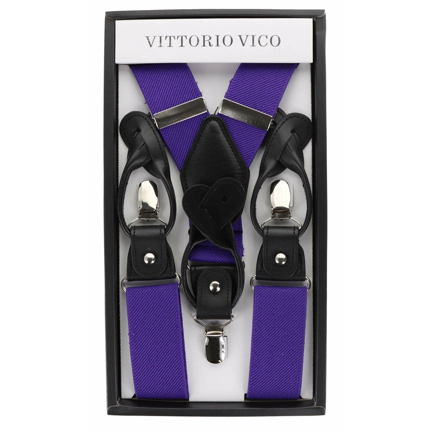 Vittorio Farina Men's Vibrant Colorful Convertible Suspender