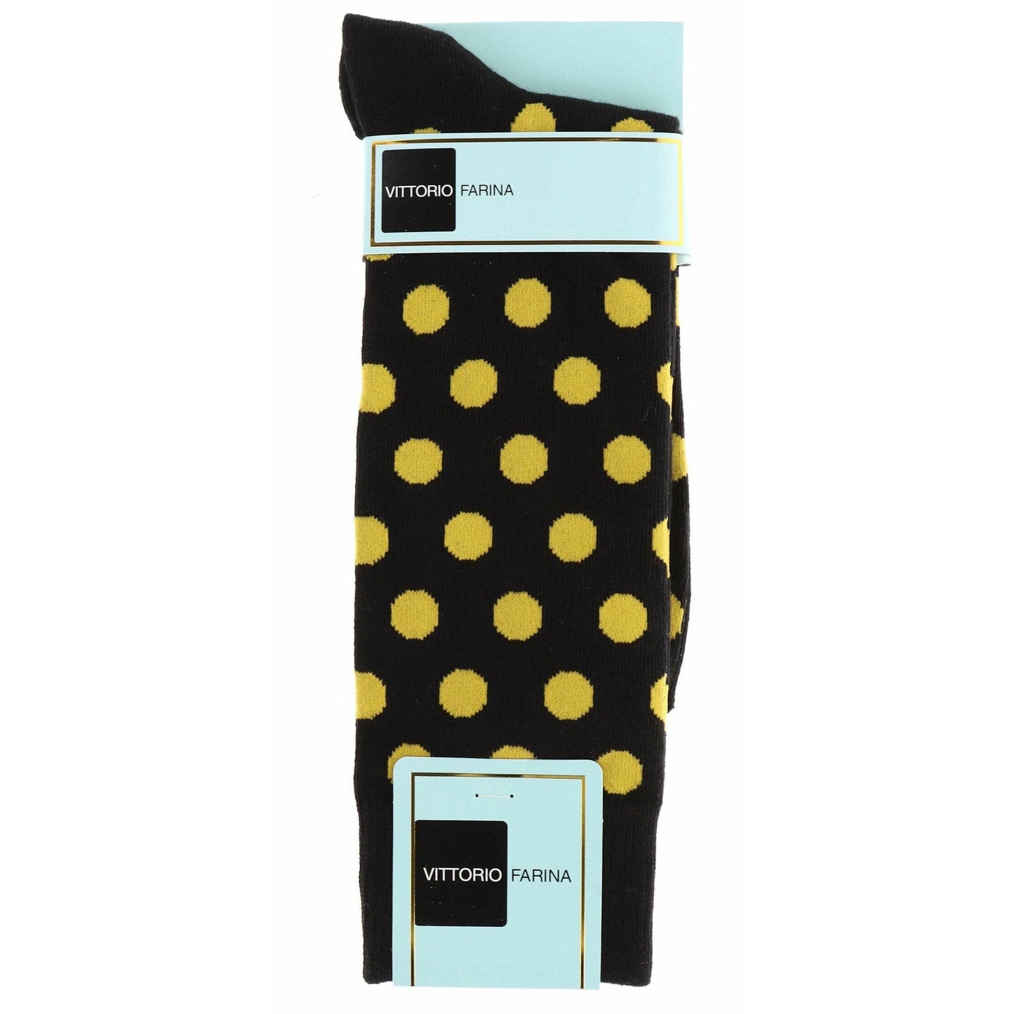 Vittorio Farina Men's Polka Dot Designer Dress Socks