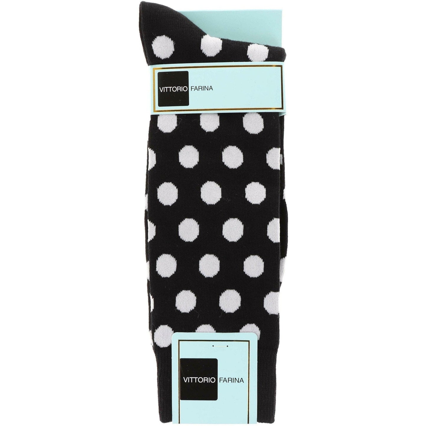 Vittorio Farina Men's Polka Dot Designer Dress Socks