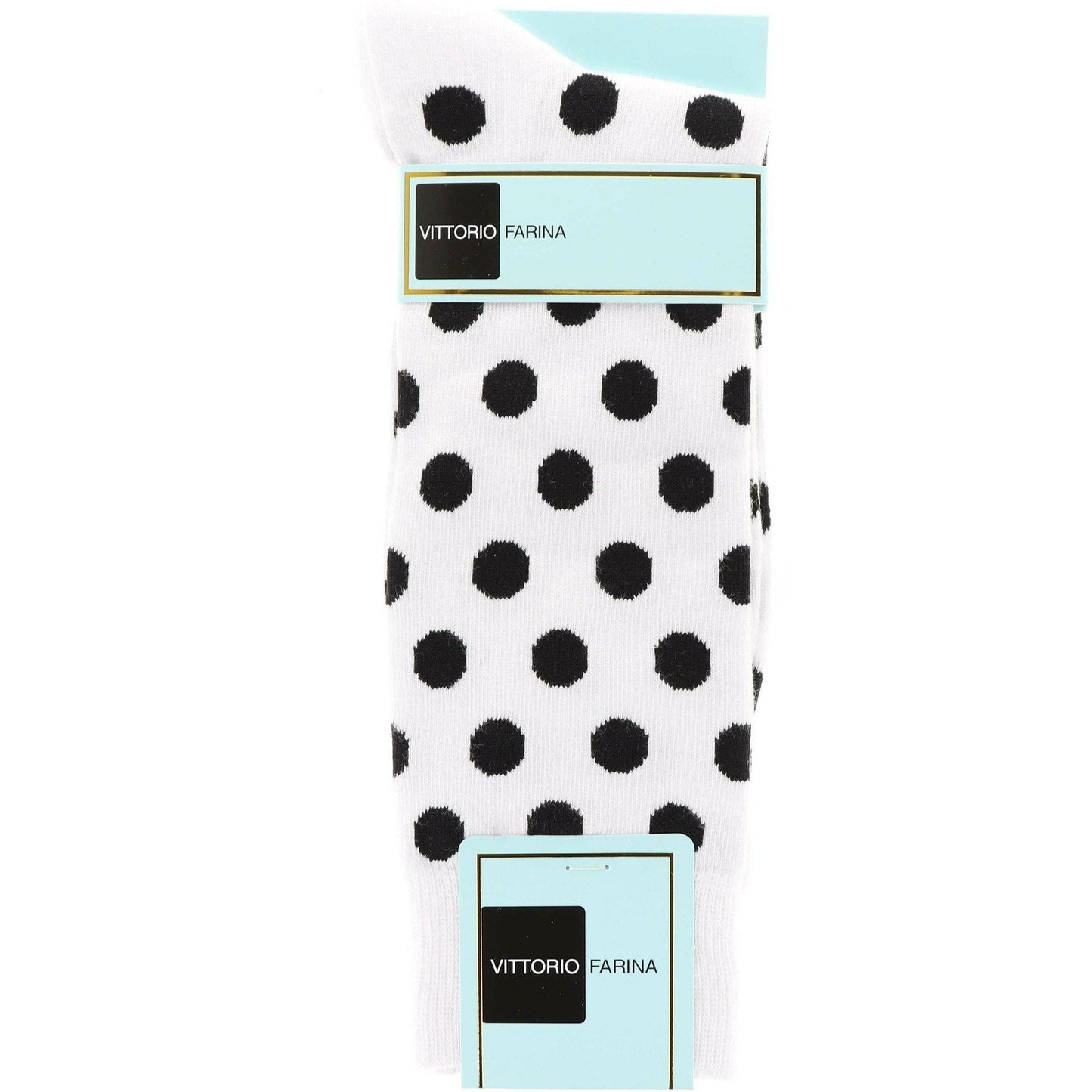 Vittorio Farina Men's Polka Dot Designer Dress Socks