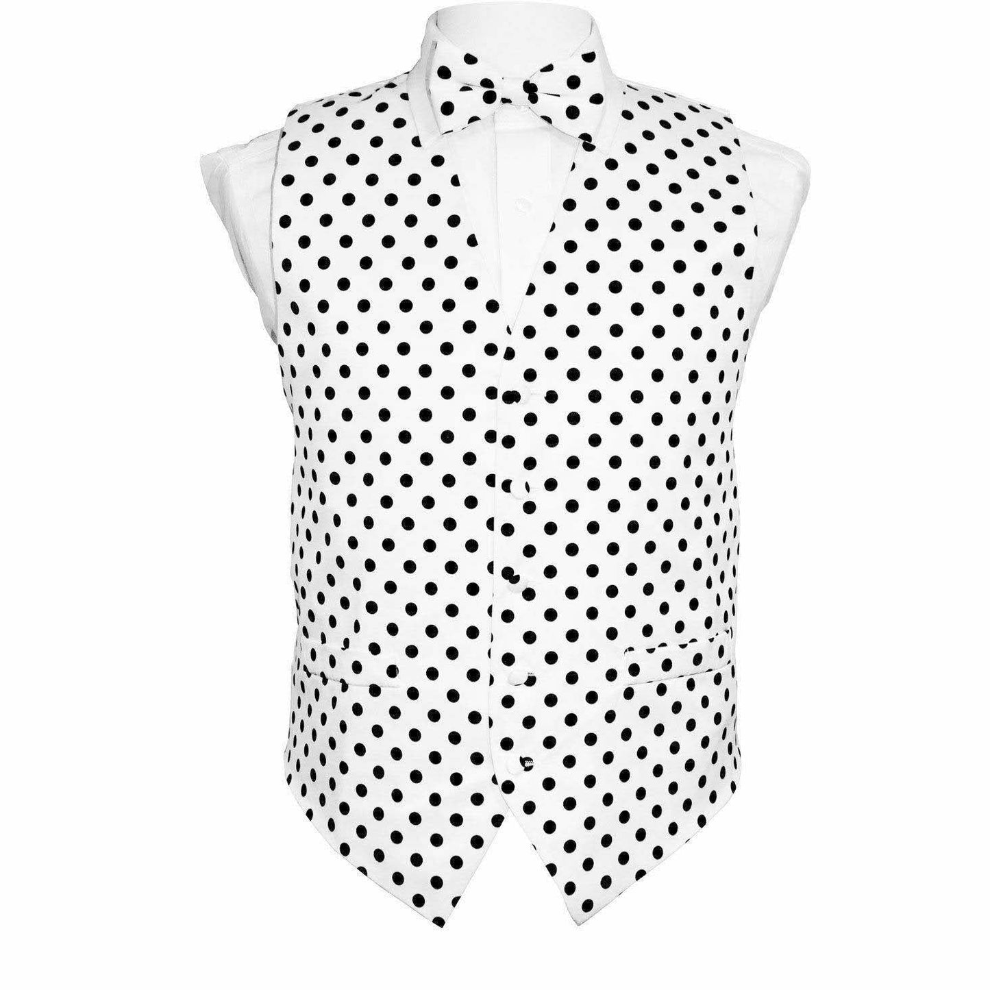 Vittorio Farina Polka Dot Vest Set