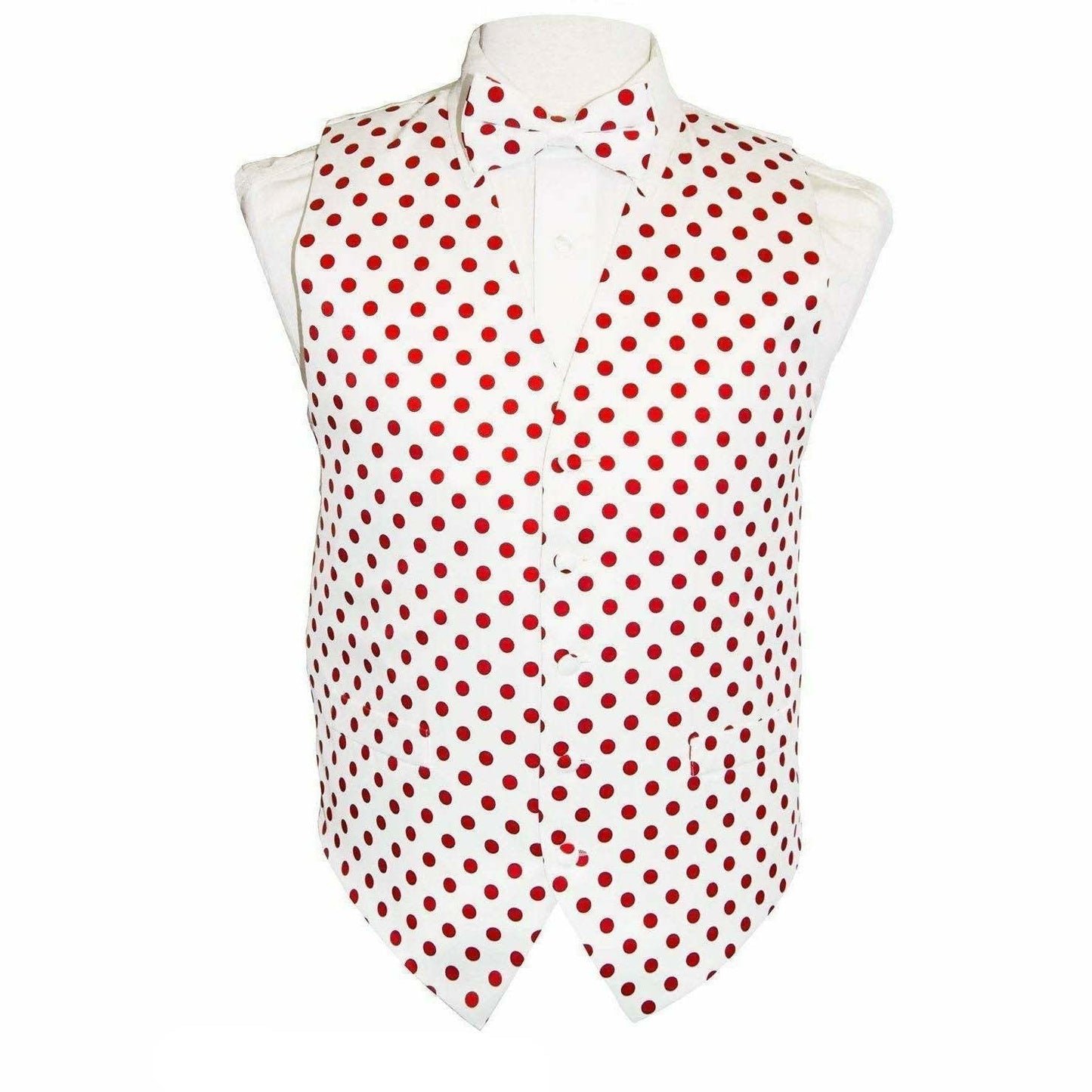 Vittorio Farina Polka Dot Vest Set