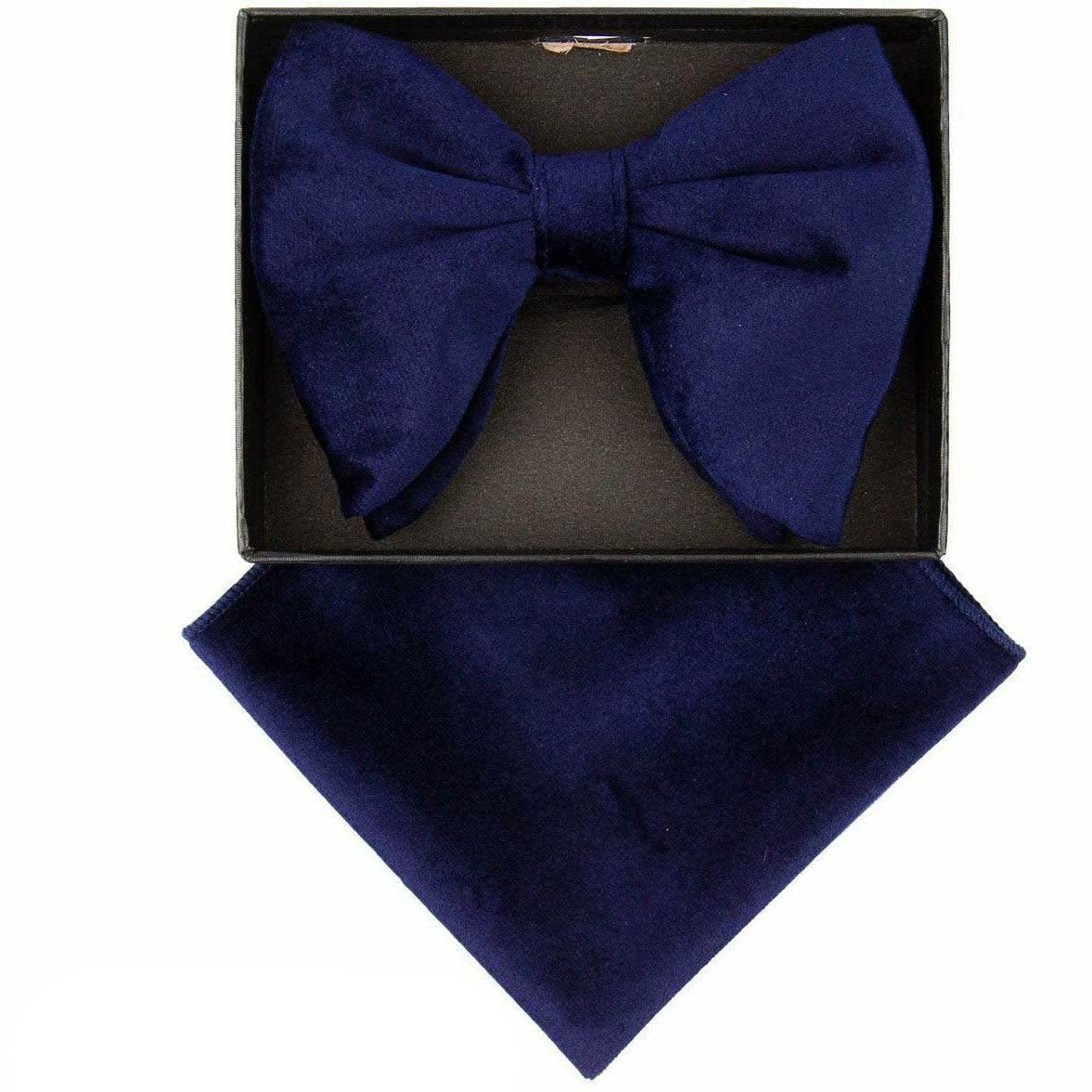 Vittorio Farina Velvet Edwardian Bow Tie & Pocket Square