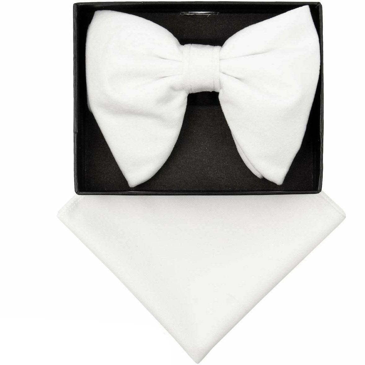 Vittorio Farina Velvet Edwardian Bow Tie & Pocket Square