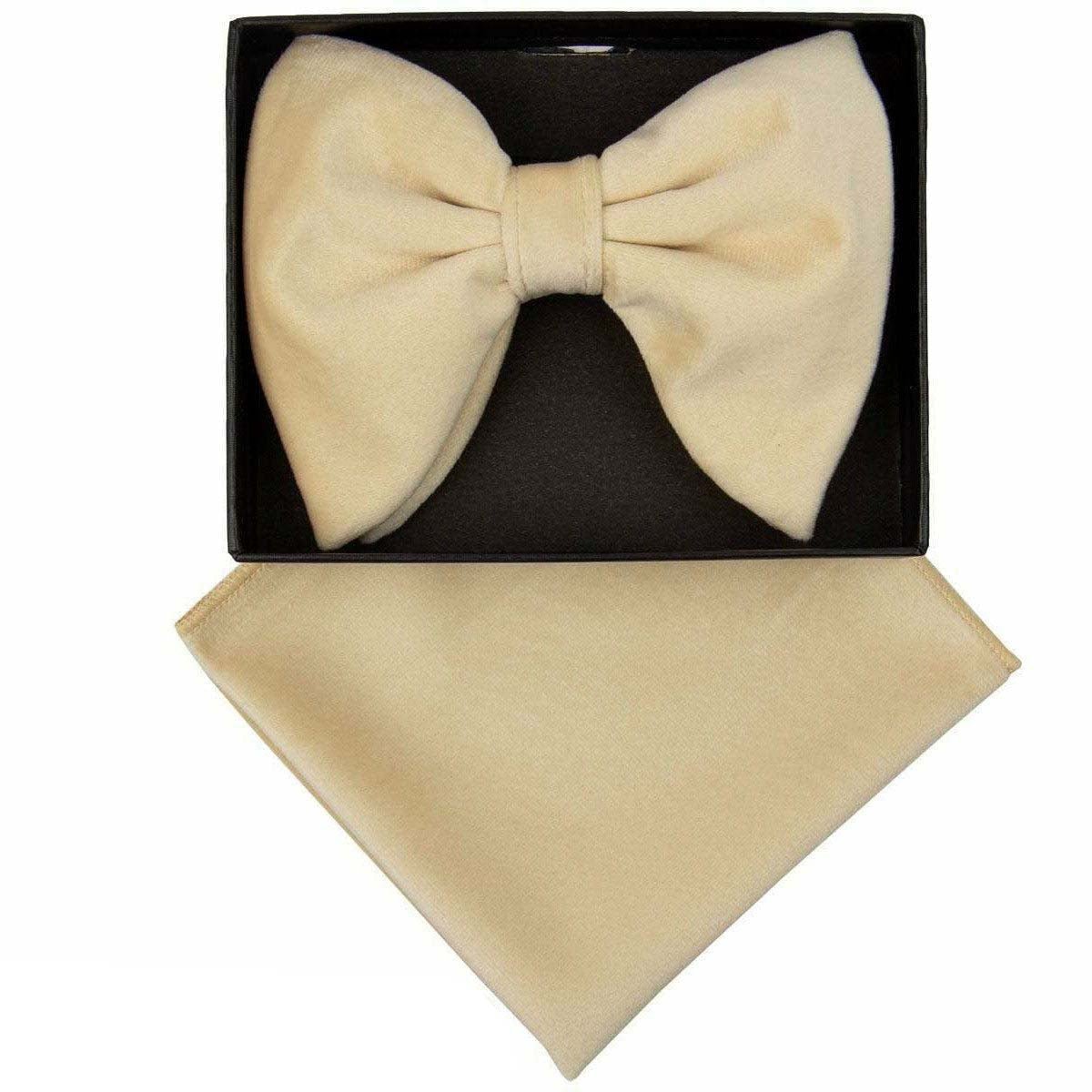 Vittorio Farina Velvet Edwardian Bow Tie & Pocket Square