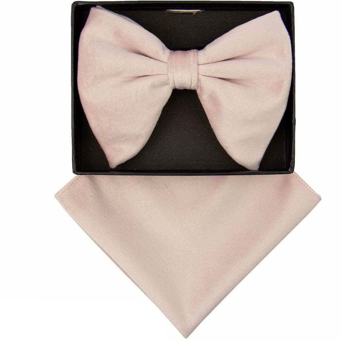 Vittorio Farina Velvet Edwardian Bow Tie & Pocket Square