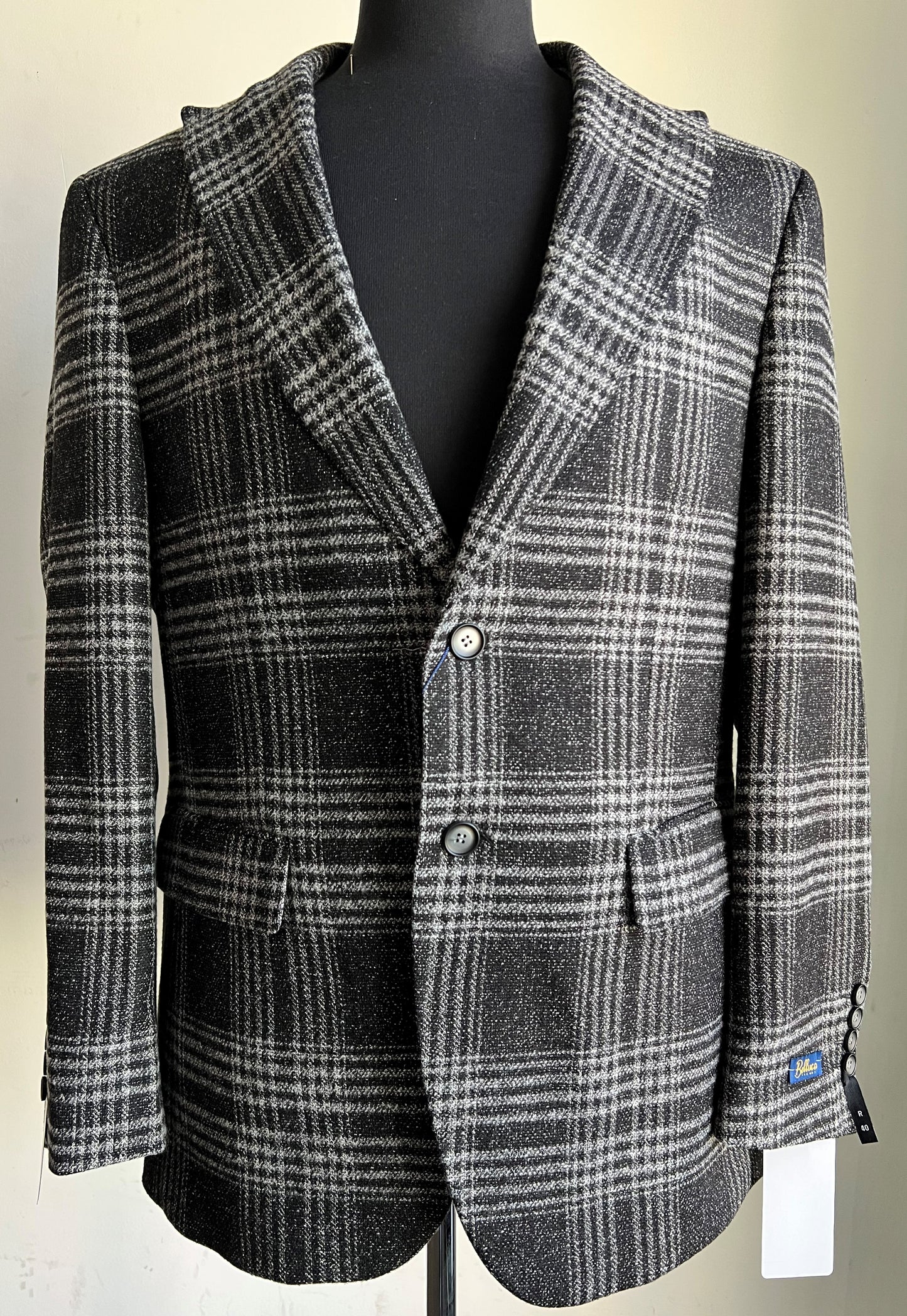 Bellucci Trends Sandro B761 Black/White Plaid Blazer/ Sports Jacket