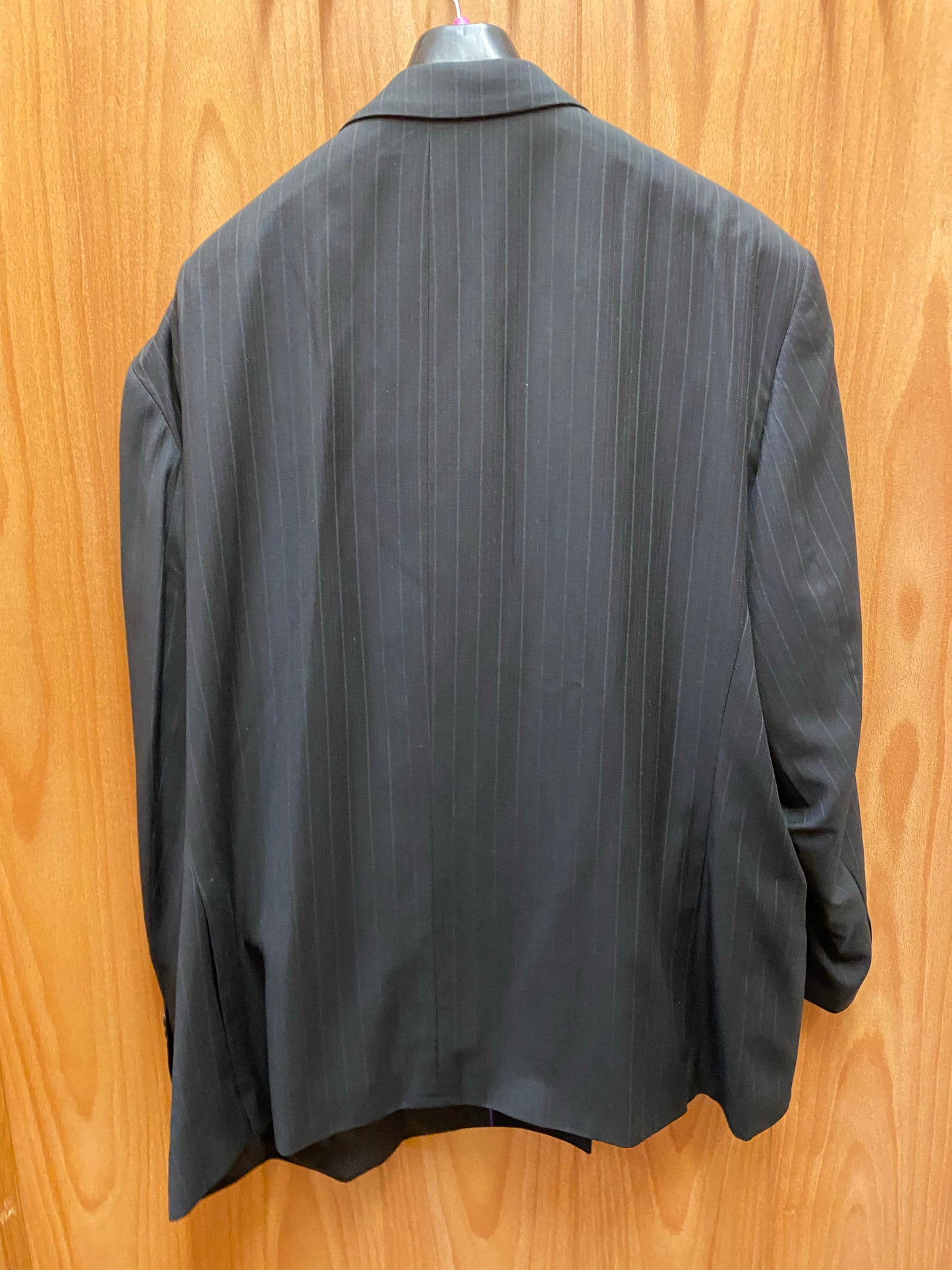 Fortino Landi Black Stripe Double Breasted Suit 58R