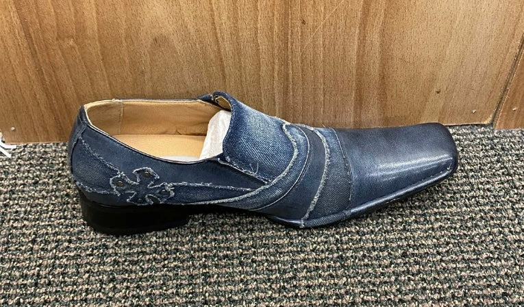 SIO Navy / Denim Look Dress Shoes size 9