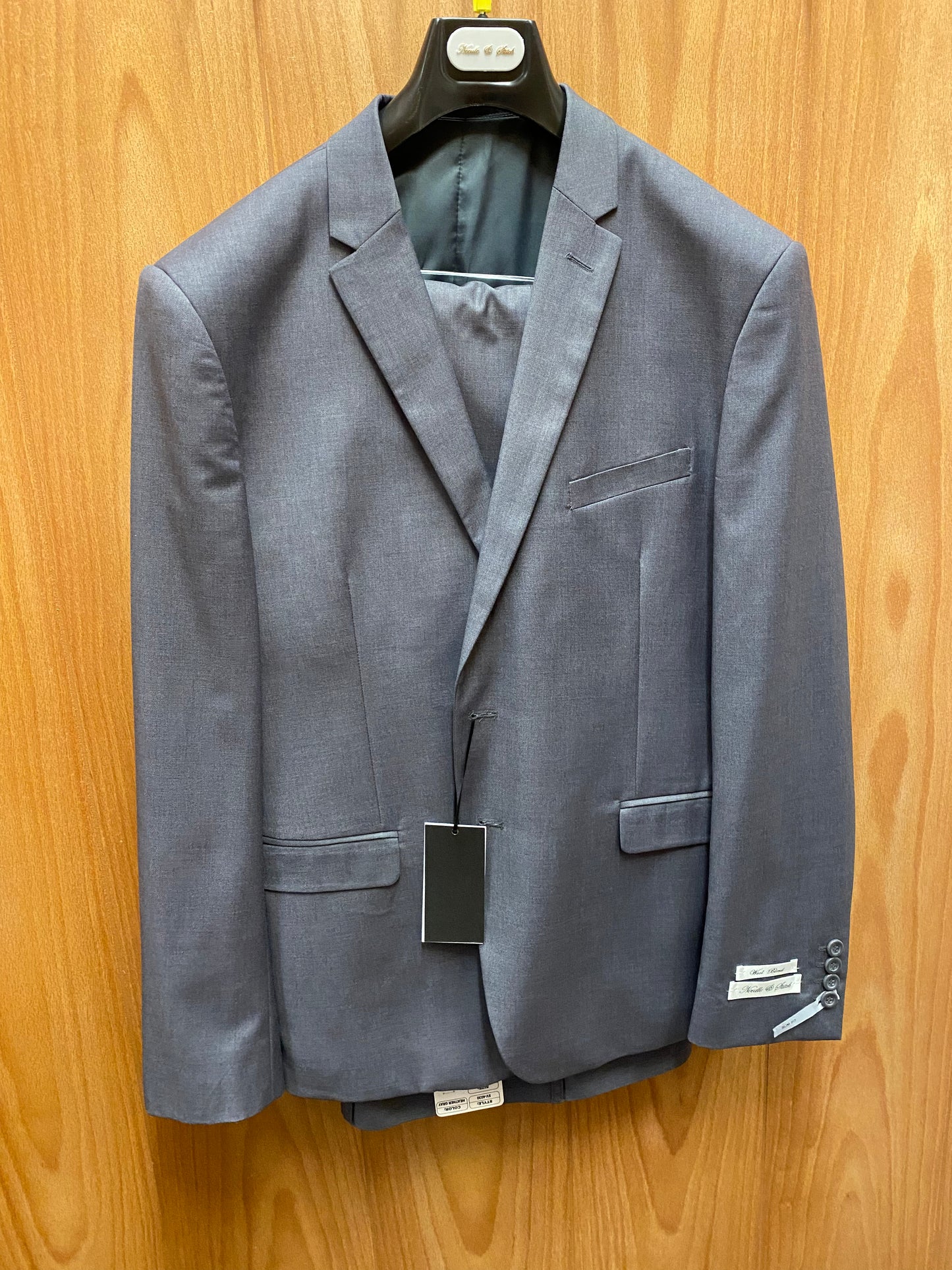 Needle & Stitch Heather Gray Wool Blend 3-Piece Suit 46S