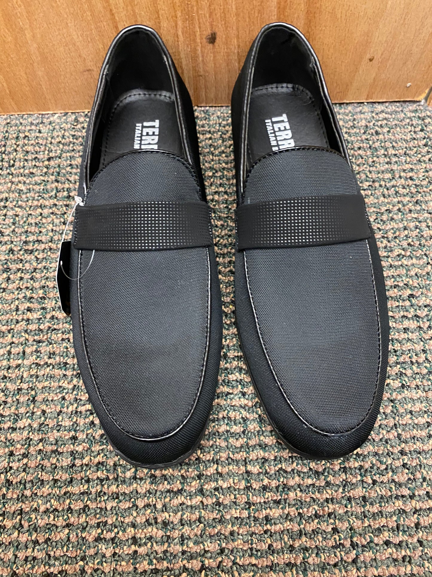 Terroni Italian Design Black Smoking Slip-on Men’s Dress Shoes