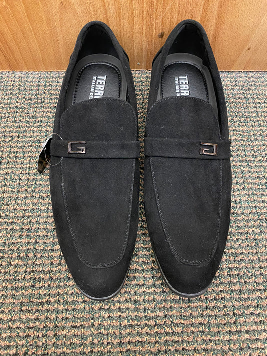 Terroni Italian Design Black Suede Men’s Slip-on Dress Shoes