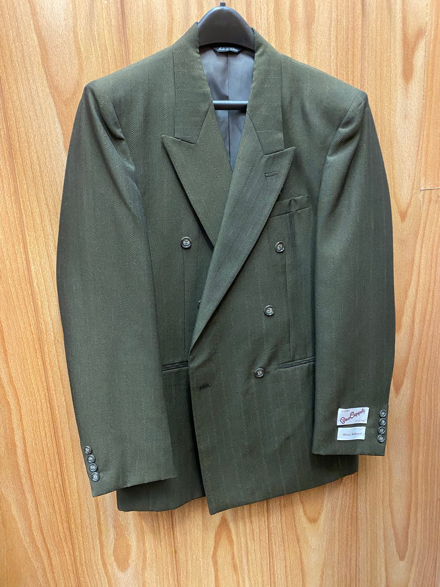 Gino Cappeli Green Double Breasted Blazer 38L