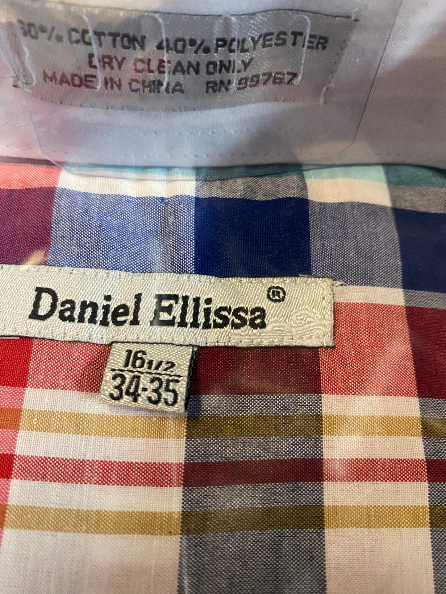 Daniel Ellissa DS3767P2 Navy/Red Dress Shirt