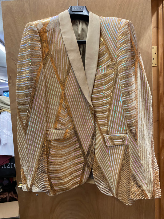 Cielo Gold Sequins Sports coat/Blazer