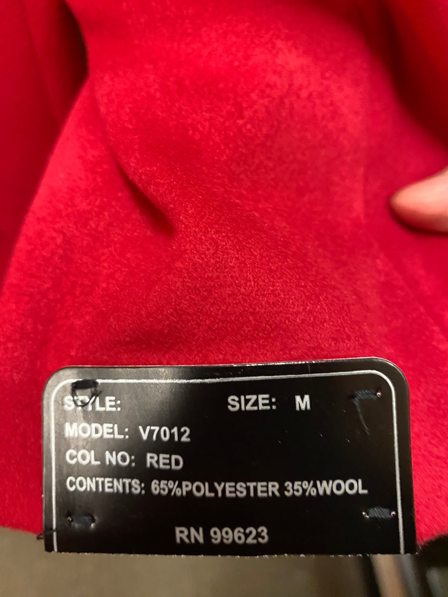 Vella Red Car-coat