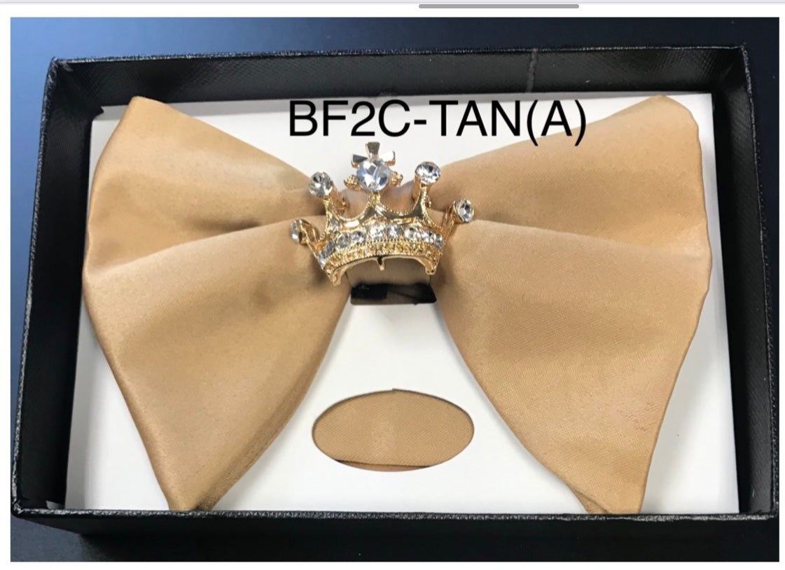 Gold crown Edwardian bow tie