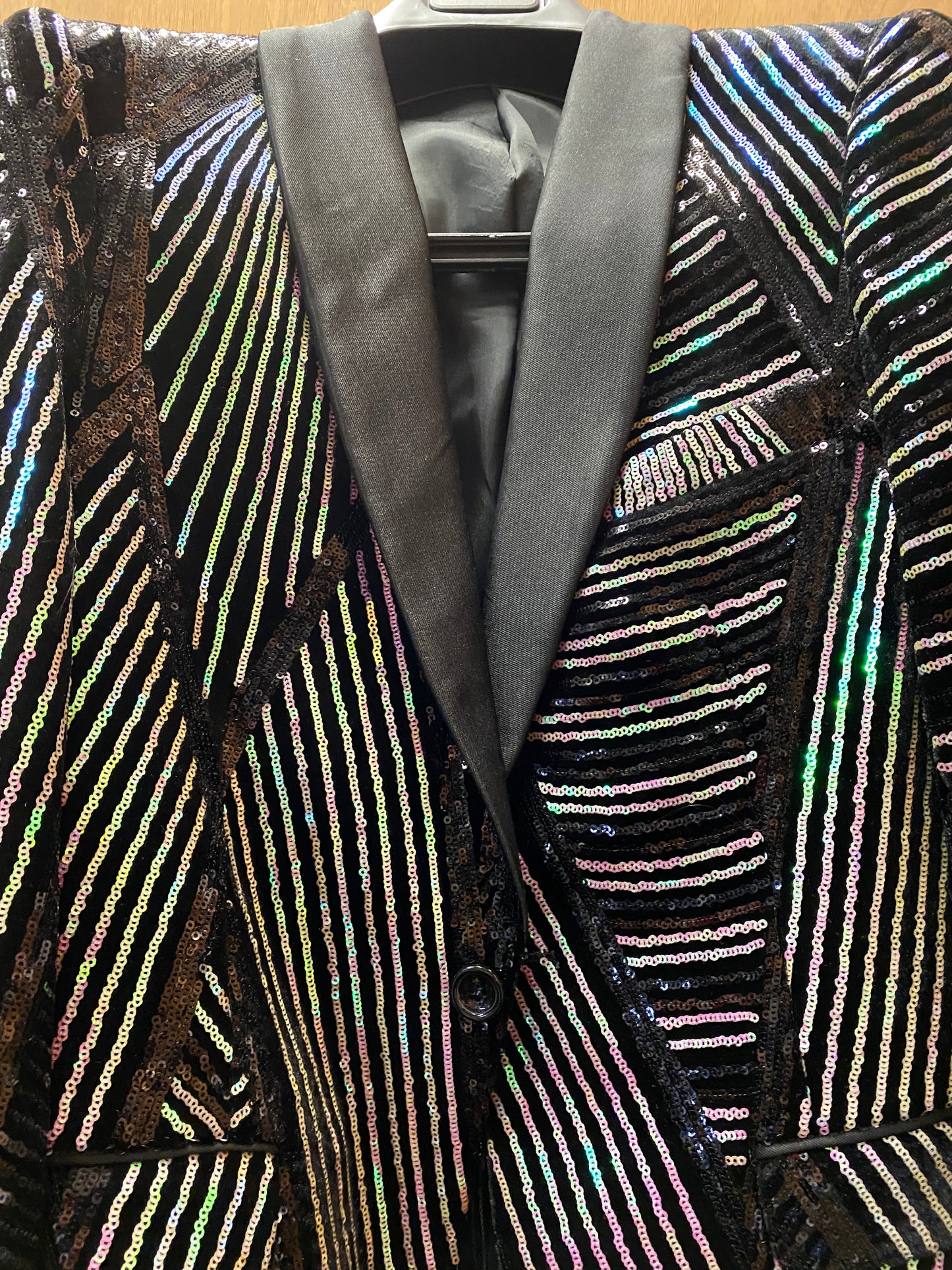 Cielo black Sequins Sports coat/Blazer