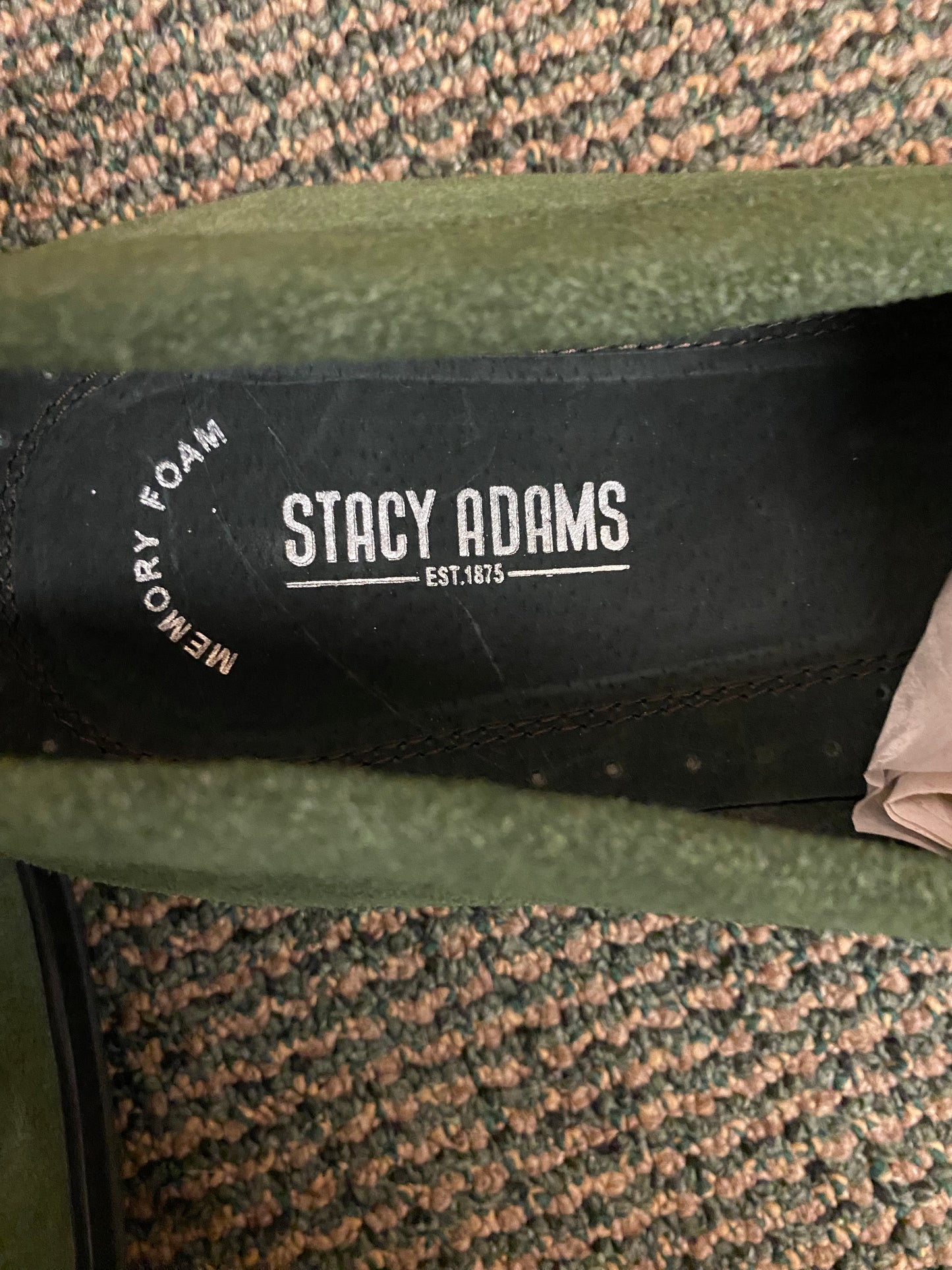 Stacy Adams Nesbit Olive dress shoes