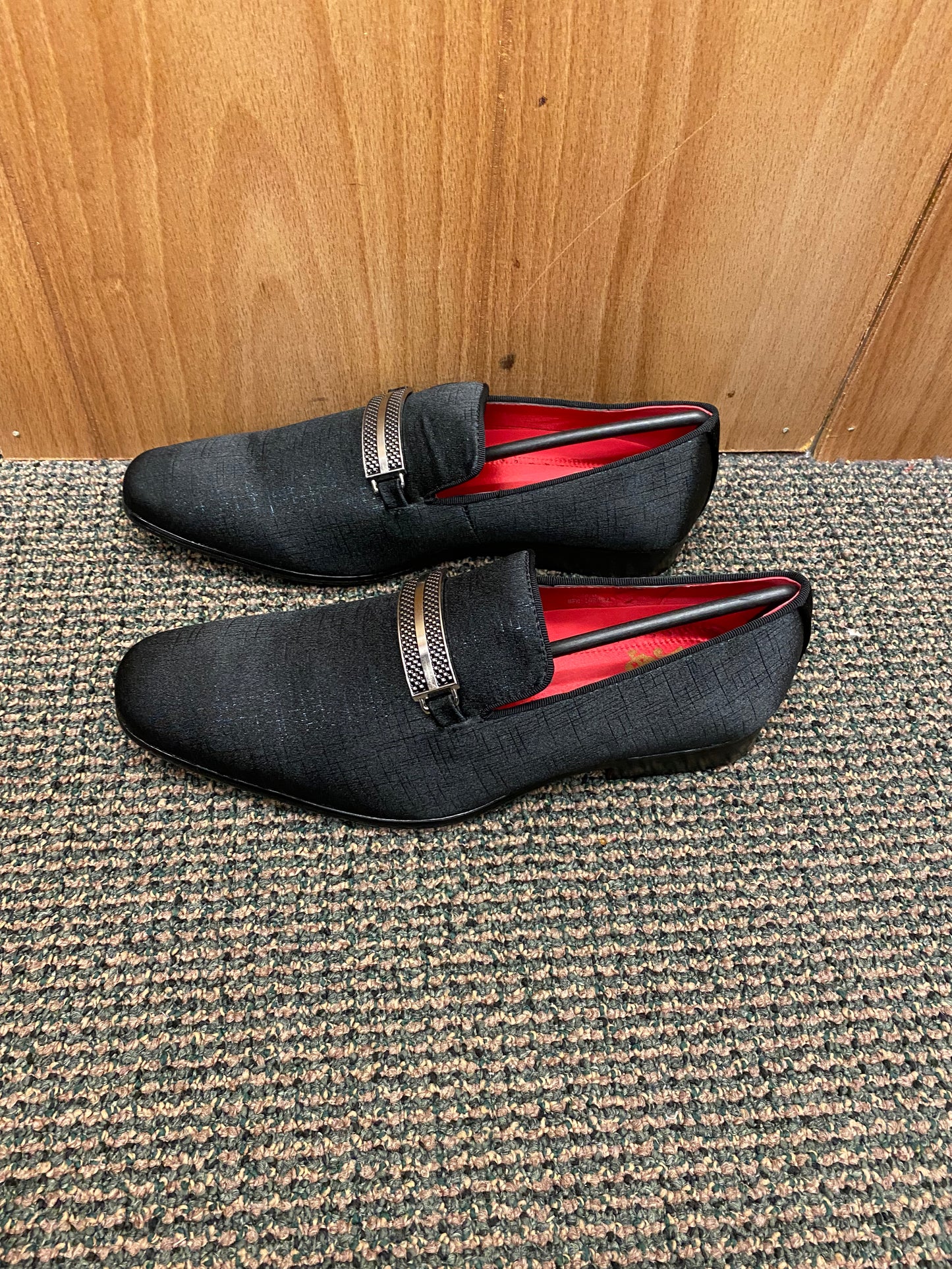 After Midnite Black Red Bottom Smoking Slip-on Dress Shoe Style: 6979