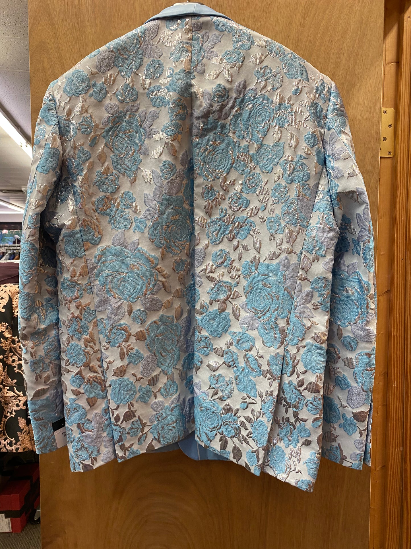 Cielo Sky Blue Floral print jacket