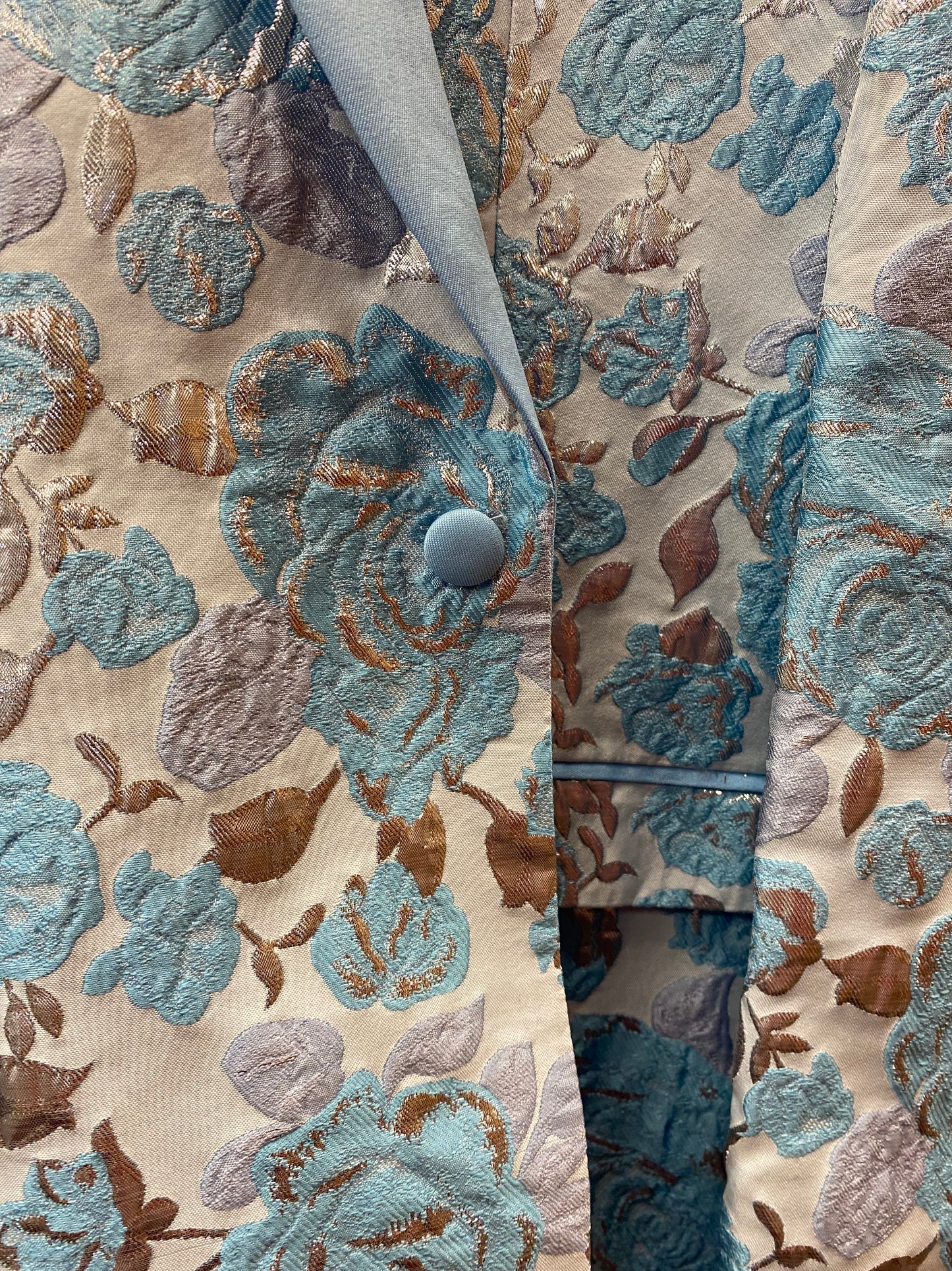 Cielo Sky Blue Floral print jacket