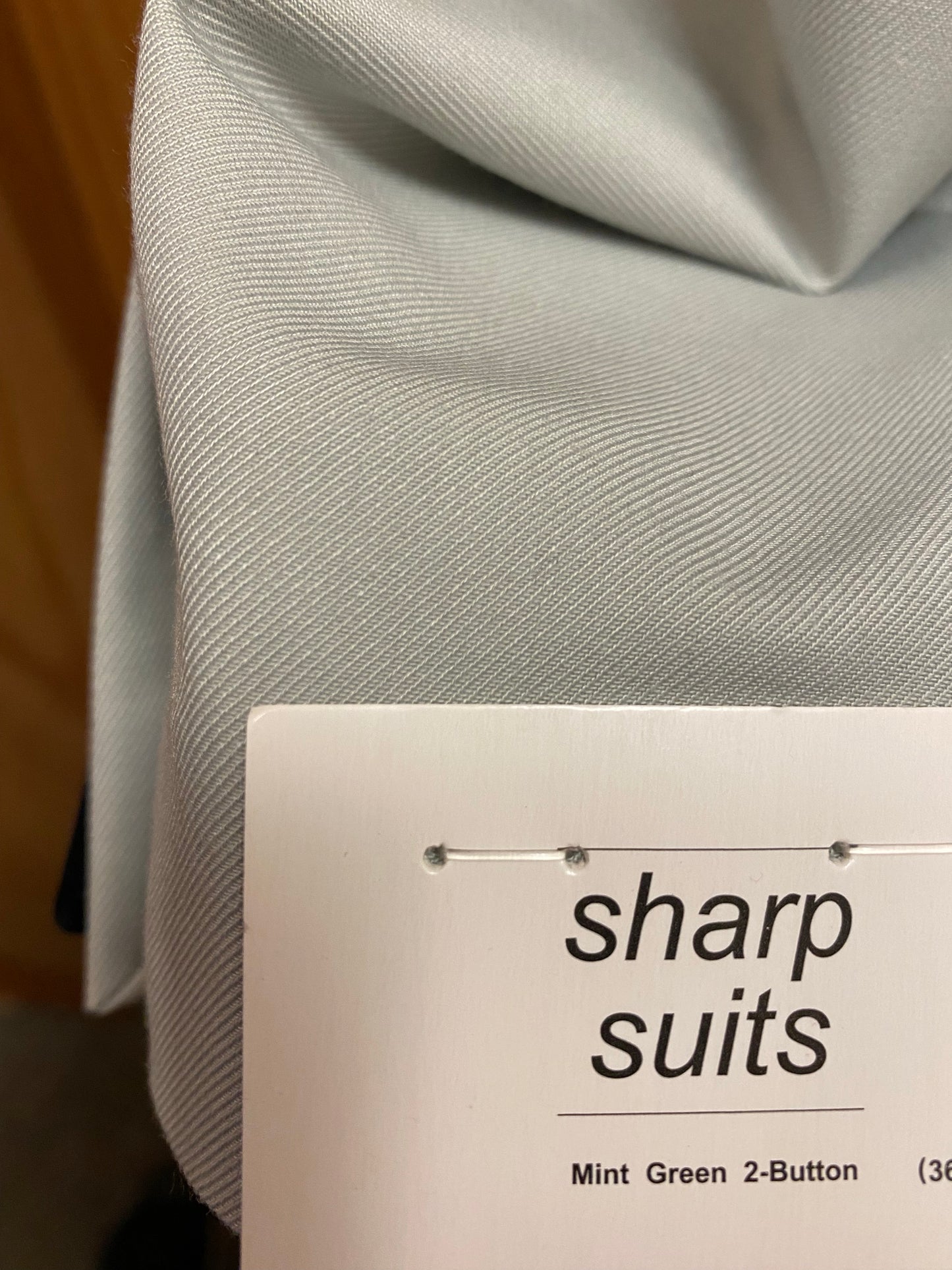 Sharp Suits Mint Green 3-Piece Suit 36R-60R