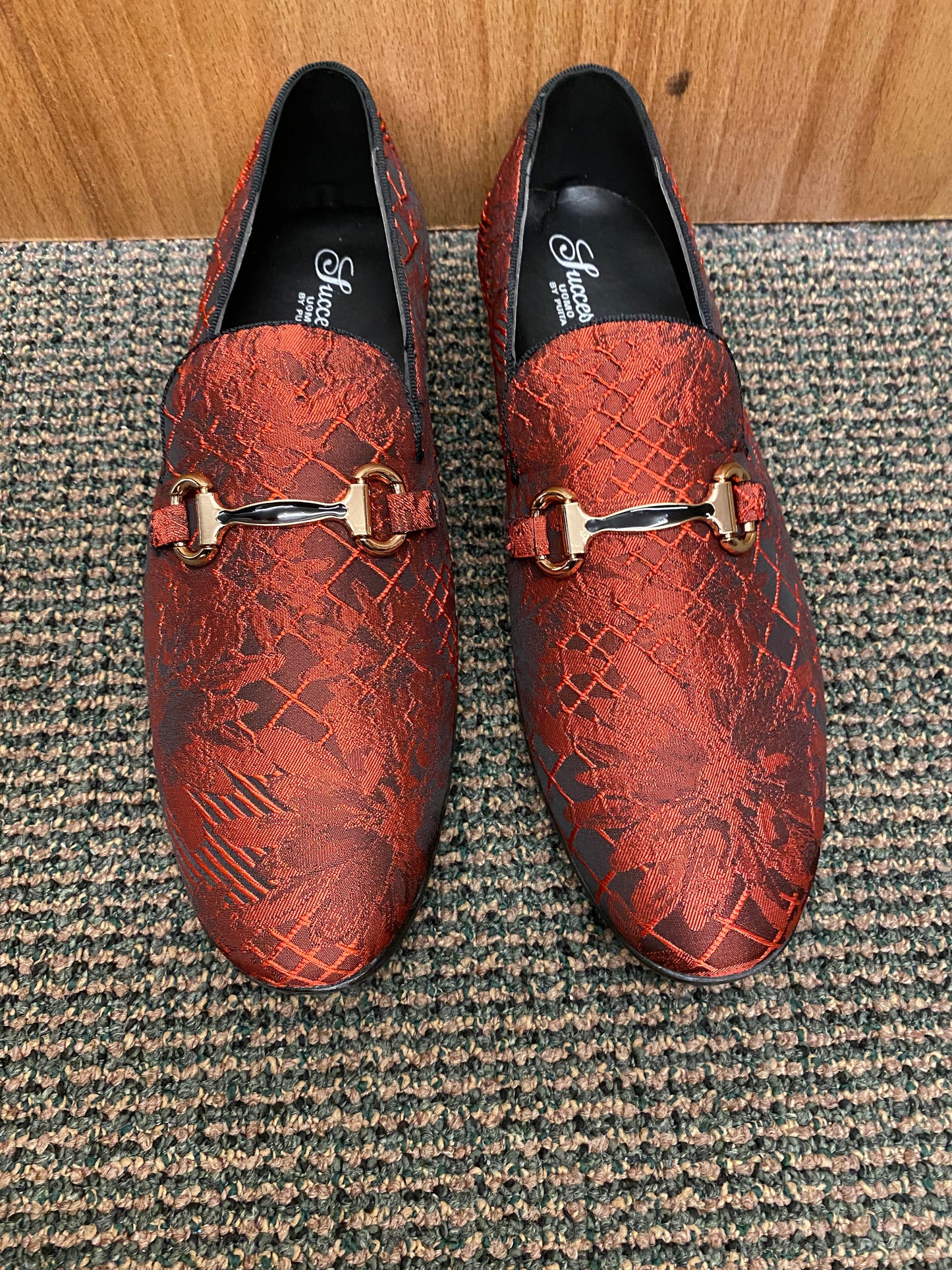 Successos Rust Men’s Red Bottom Dress Shoes Sizes 7-15