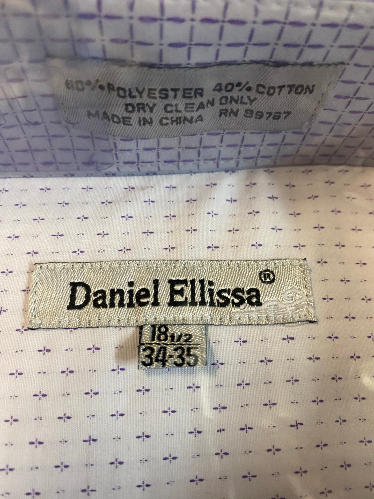 Daniel Ellissa DS3792P2 Purple Dress Shirt