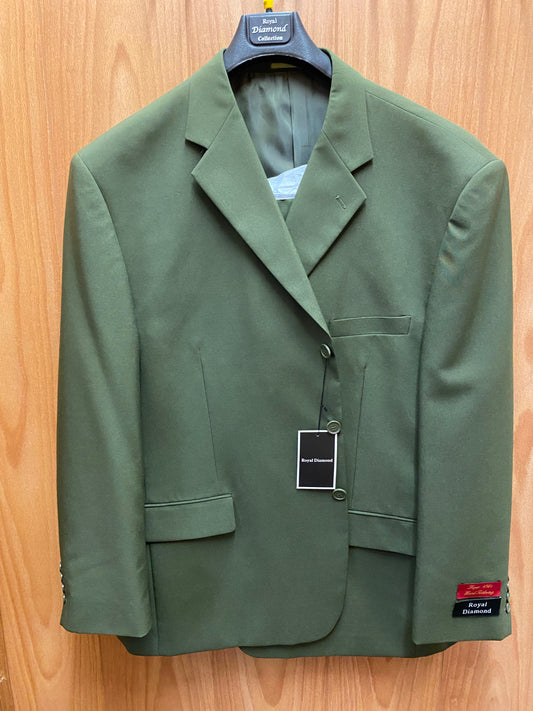 Royal Diamond Olive Green 2-piece suit 58R P4035