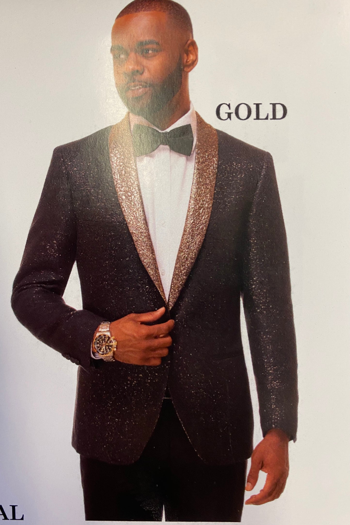 Vitali Gold Slim Fit Tuxedo G2424