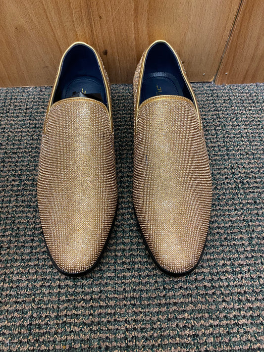 Jump New York Jewel Gold Men’s Smoking slip-on Dress Shoes