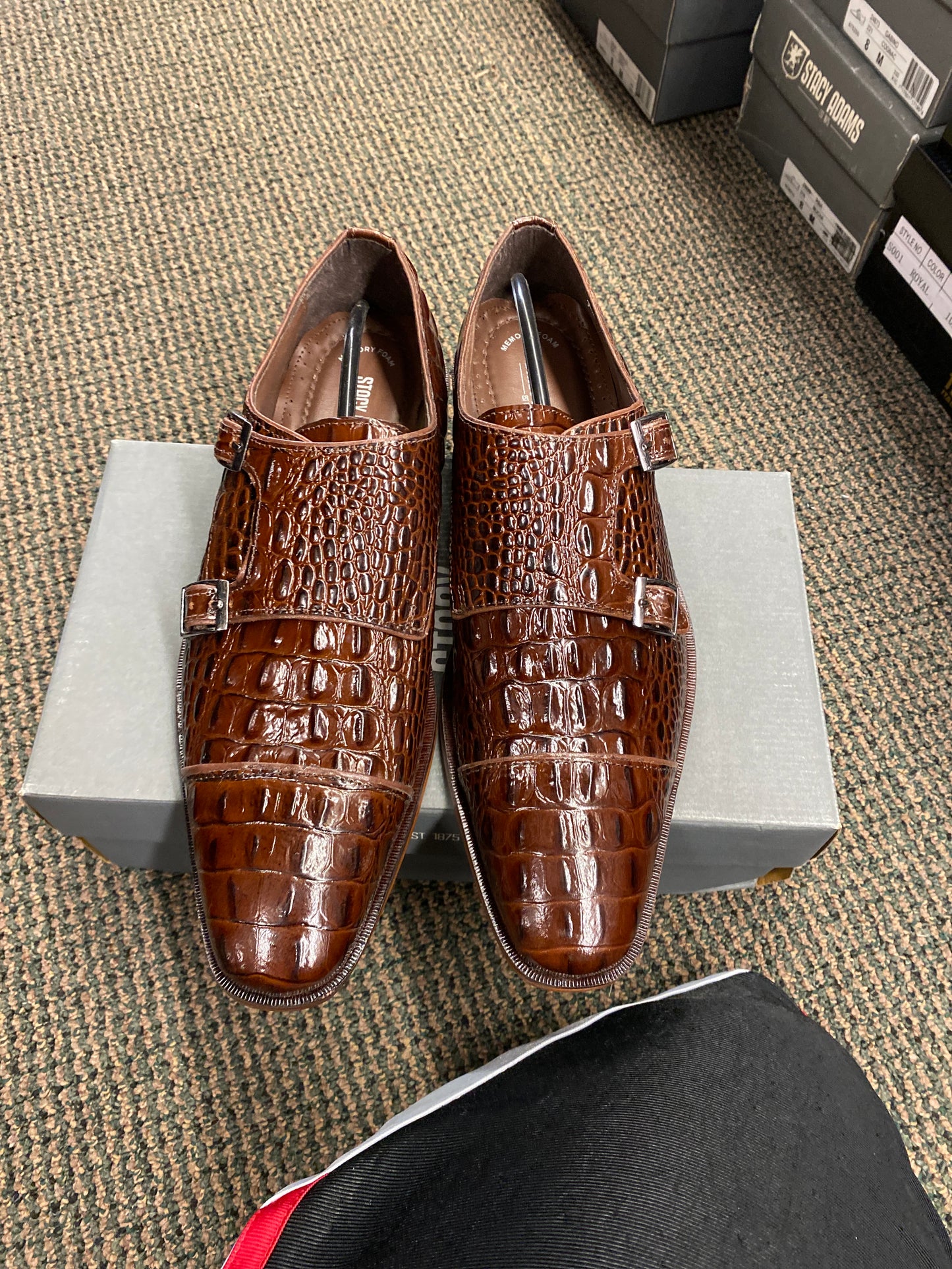 Stacy Adams Cognac Dress Shoe Size 9