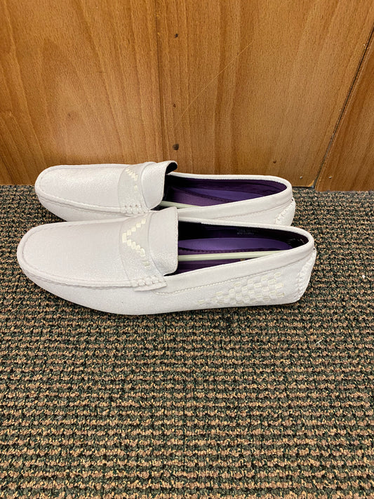 After Midnight White Men’s Smoking Slip-on Dress/Driver Shoes Sizes 8-13  Style # 6952