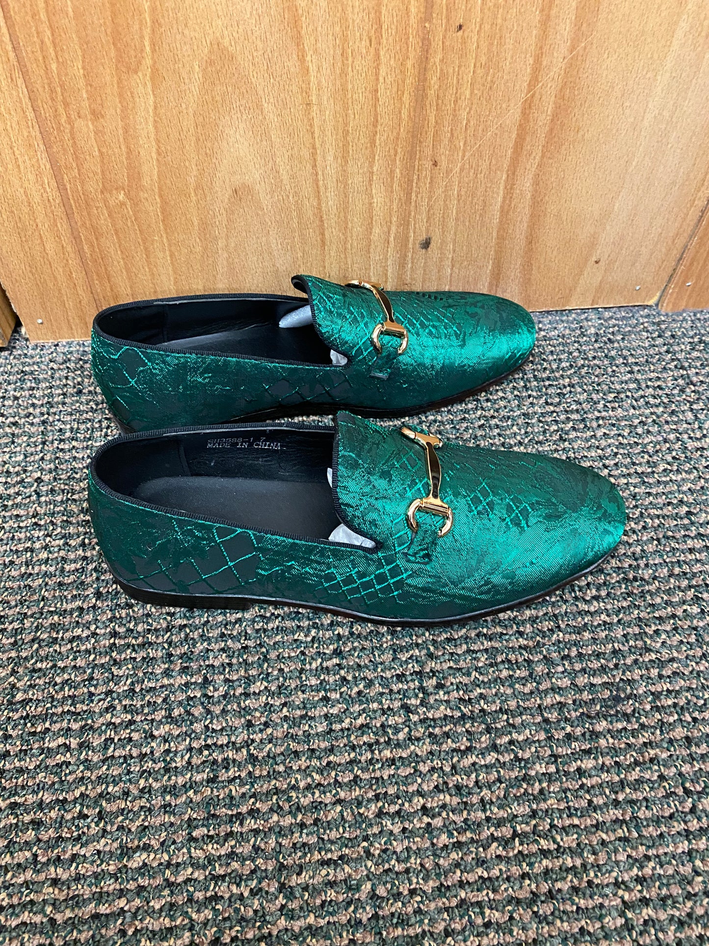 Successos Green Men’s Red Bottom Dress Shoes Sizes 7-15