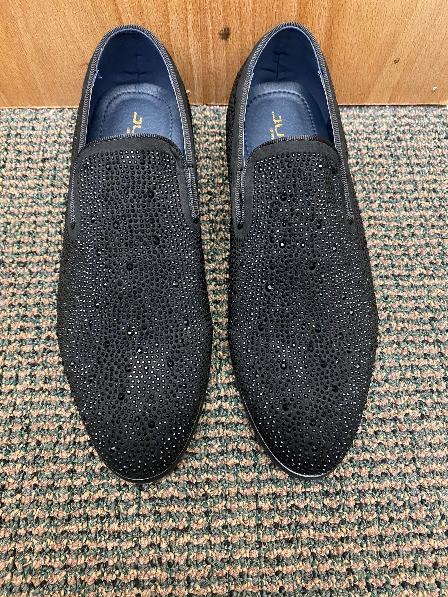 Jump New York Lavish Black Men’s Smoking slip-on Dress Shoes