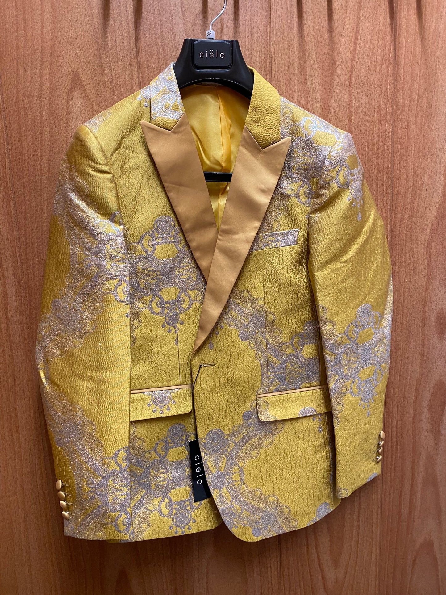 Cielo Royal Gold/Silver  1-Button Blazer